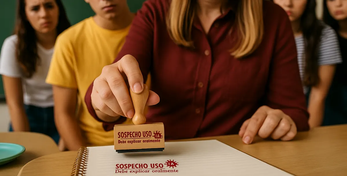 ChatGPT en la escuela: el dilema del sello “Sospecho uso de IA”