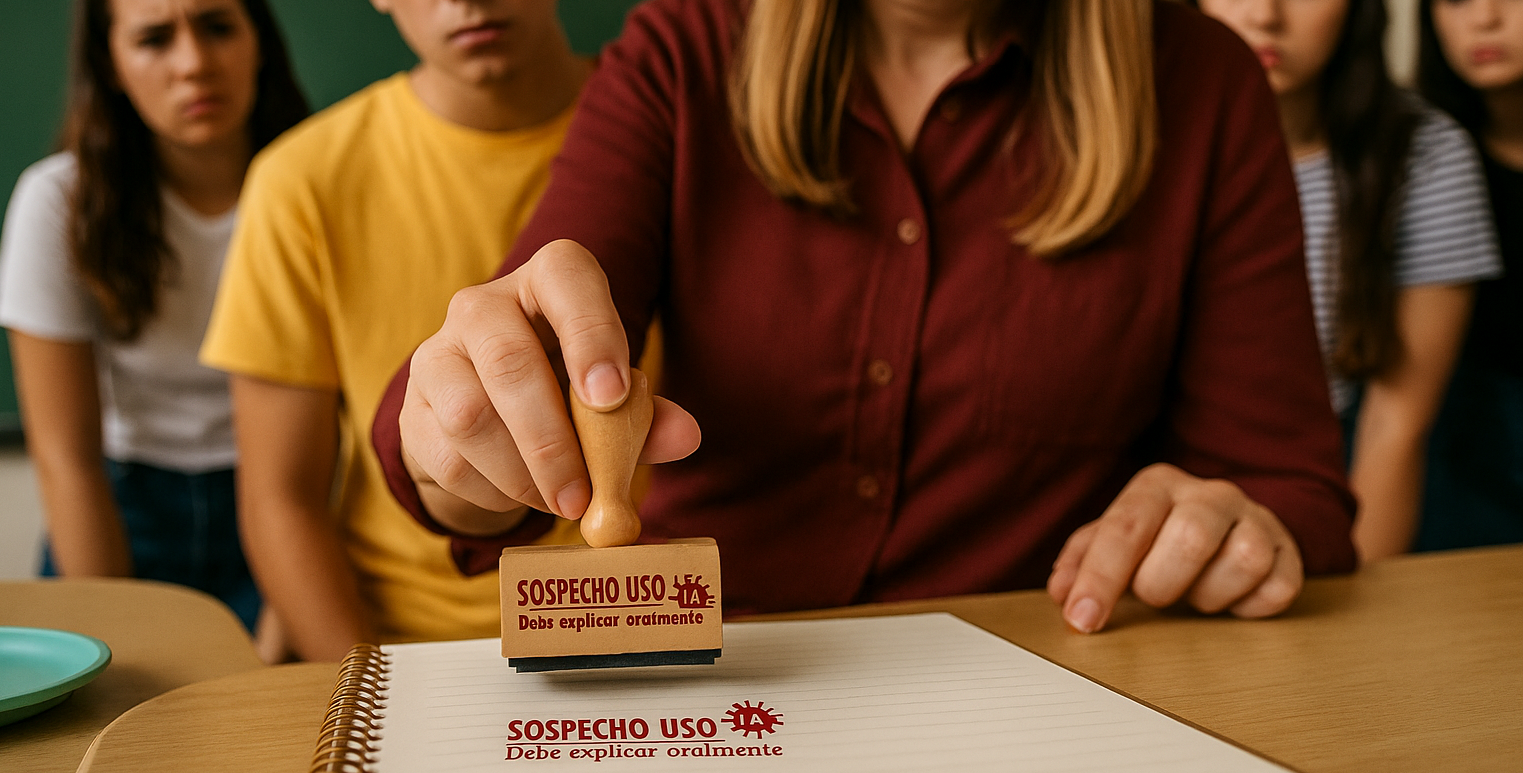 SELLO SOSPECHO USO DE IA, CHAT GPT