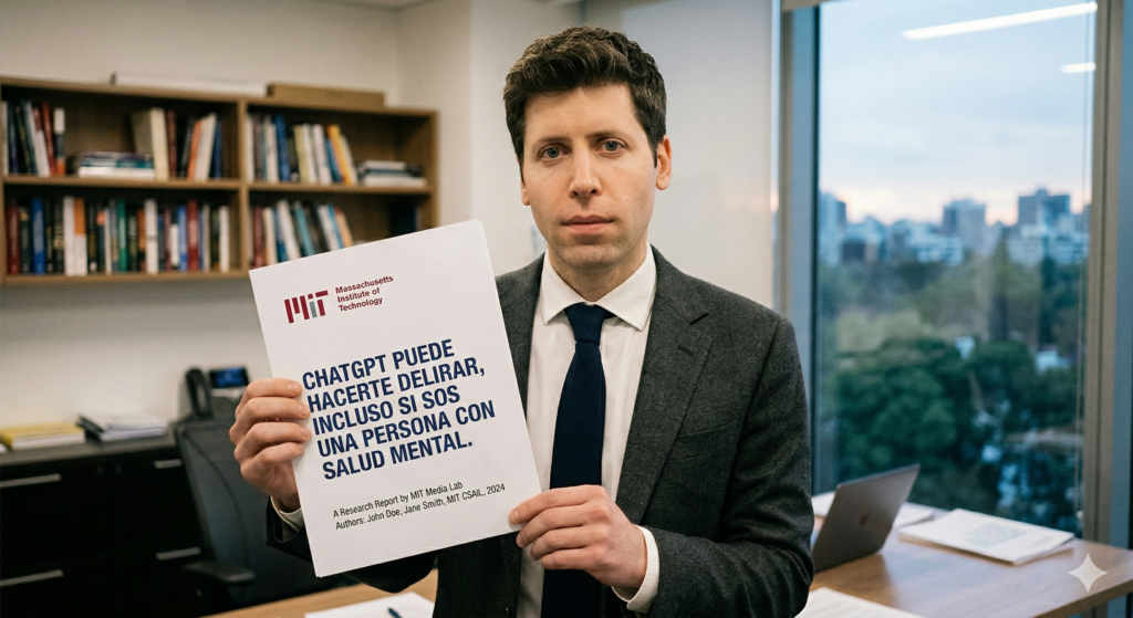 MIT CONFIRMA QUE CHATGPT PUEDE PROVOCAR DELIRIOS INCLUSO EN PERSONAS RACIONALES.